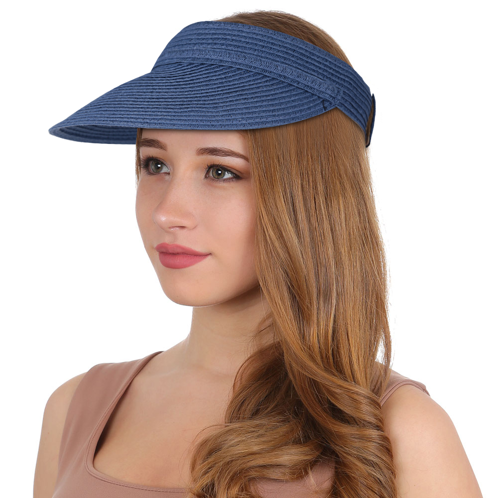 G1-14 blue FABRETTI Шляпа-козырек жен. целлюлоза