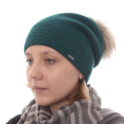 F2015-17-90 Шапка жен. 40%шерсть35%полиакрил25%альпака б/р