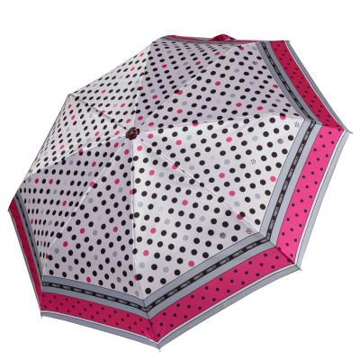 UFLS0059-5 Зонт жен. Fabretti, облегченный автомат, 3 сложения, сатин