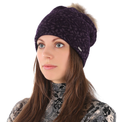 F2015-28-56 Шапка жен. 50%вискоза30%нейлон20%шерсть б/р