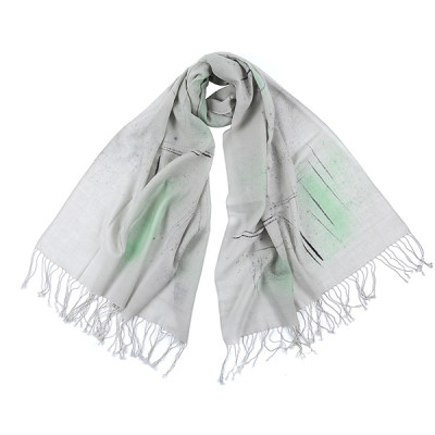 LC11013-4 Шарф жен. 100%мерсеризов.шерсть 70х180+8х2