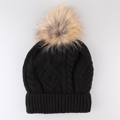 S2014-21-black Шапка жен. 80%шерсть20%полиамид б/р