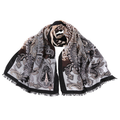 YGW028-2 Шарф жен. 50%шерсть50%вискоза 70х180