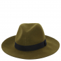 HW175-olive Шляпа жен. 100%шерсть б/р FABRETTI