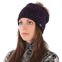 F2015-28-56 Шапка жен. 50%вискоза30%нейлон20%шерсть б/р