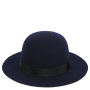 HW176-dark blue Шляпа жен. 100%шерсть б/р FABRETTI