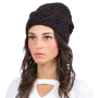 MR2017-1-black Шапка жен. 10% мохер 60%хлопок 30%акрил б/р FABRETTI