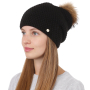 F2017-1-18 Шапка жен. 20%альпака 30%шерсть 50%акрил б/р FABRETTI