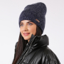 WH0142-81 Шапка жен. 14% мохер, 54% шерсть, 17% акрил, 15% полиамид разм.57 FABRETTI