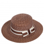 P1-7 brown FABRETTI Шляпа жен. натуральная соломка