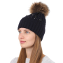 F2017-33-98 Шапка жен. 70%шерсть30%акрил б/р FABRETTI