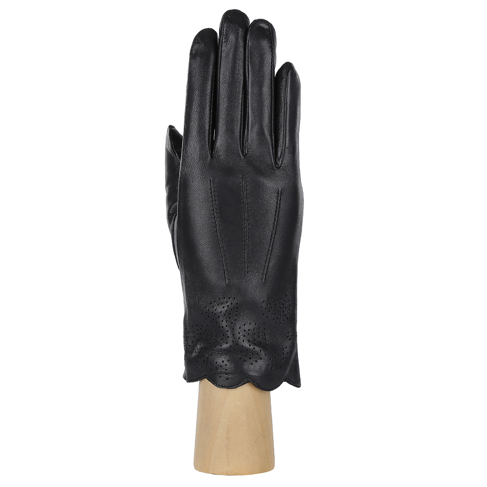 12.29-1s black FABRETTI Перчатки жен. нат. кожа