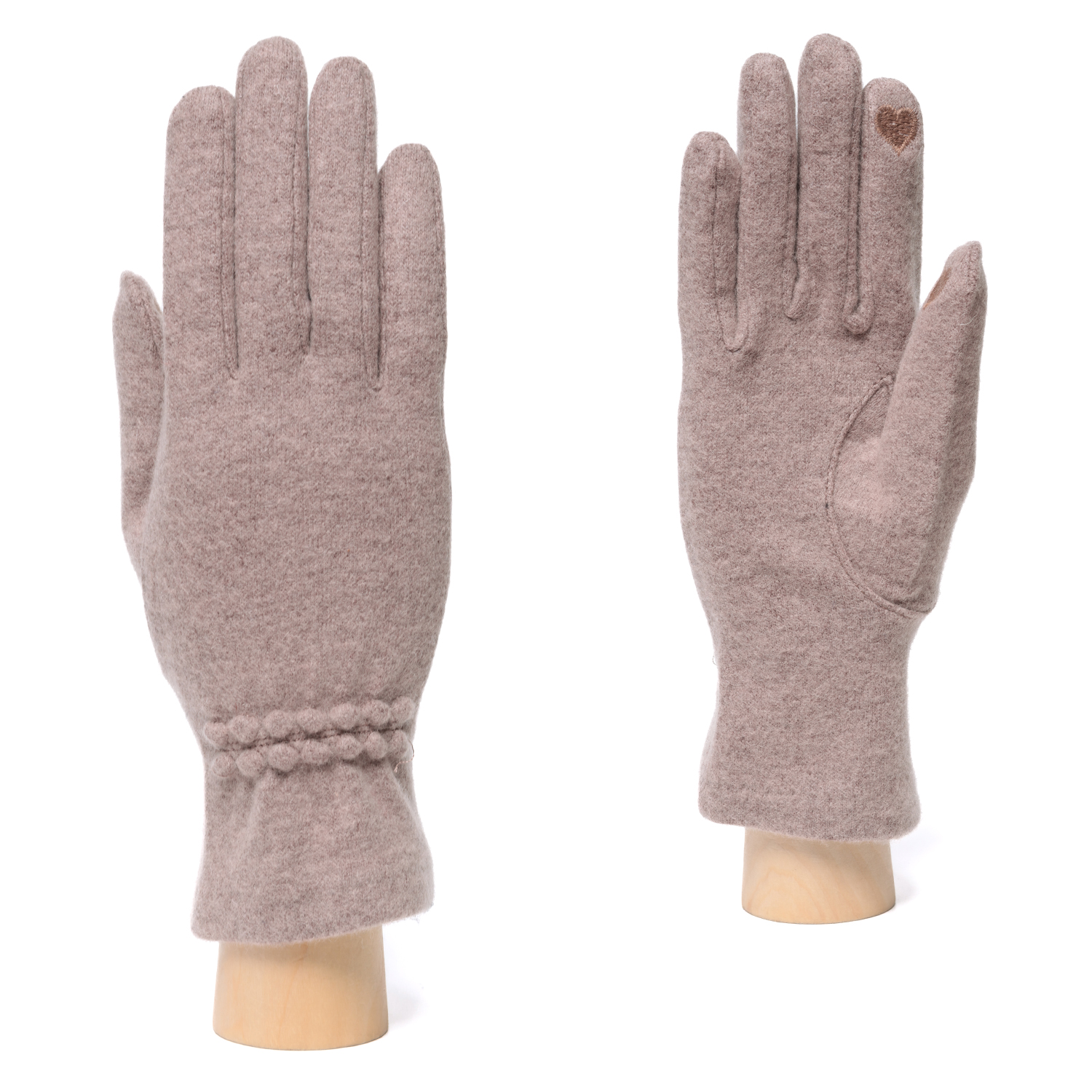 JMF69-12 FABRETTI Перчатки жен. 90% шерсть/10% эластан 