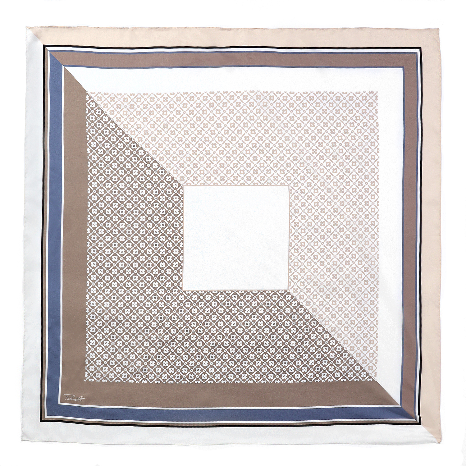 VFV2-13 Платок жен. 100% шелк 90x90 FABRETTI