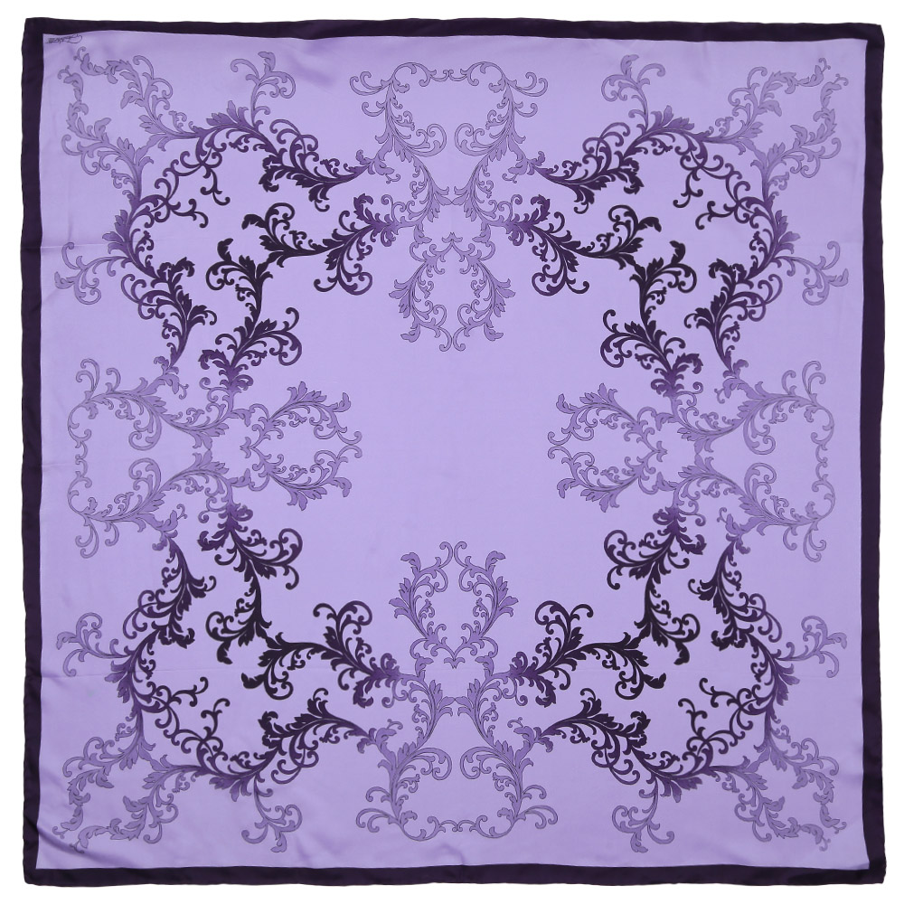 CX1617-37-2 Платок жен. 100%шелк 90x90 FABRETTI