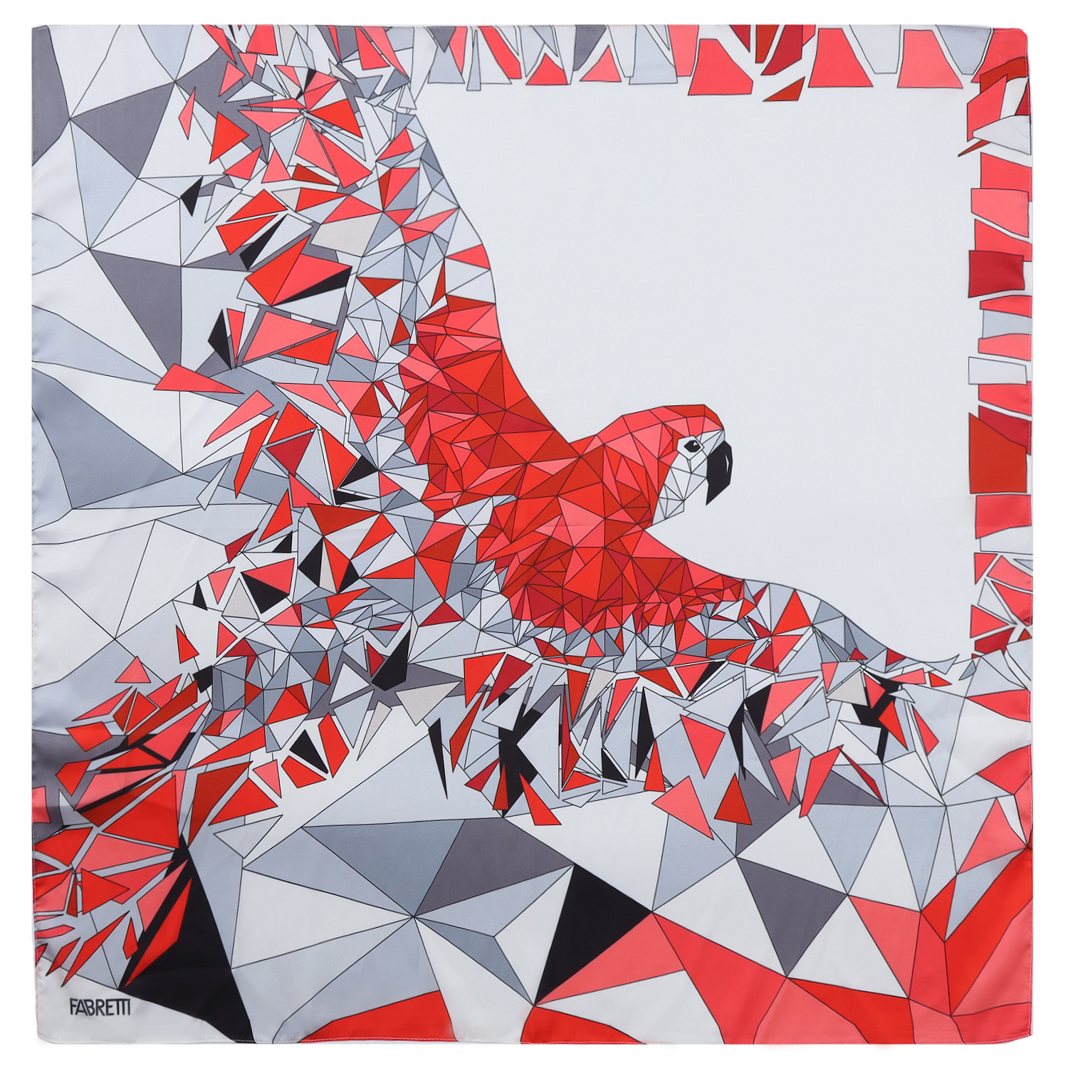 VFV6-4 Платок жен. 100% полиэстер 70x70 FABRETTI