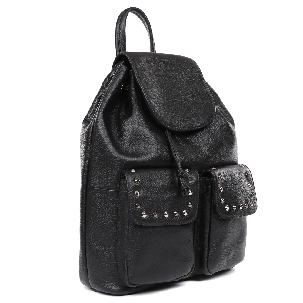15465C1-W1-018/018 black FABRETTI Рюкзак жен. нат. кожа