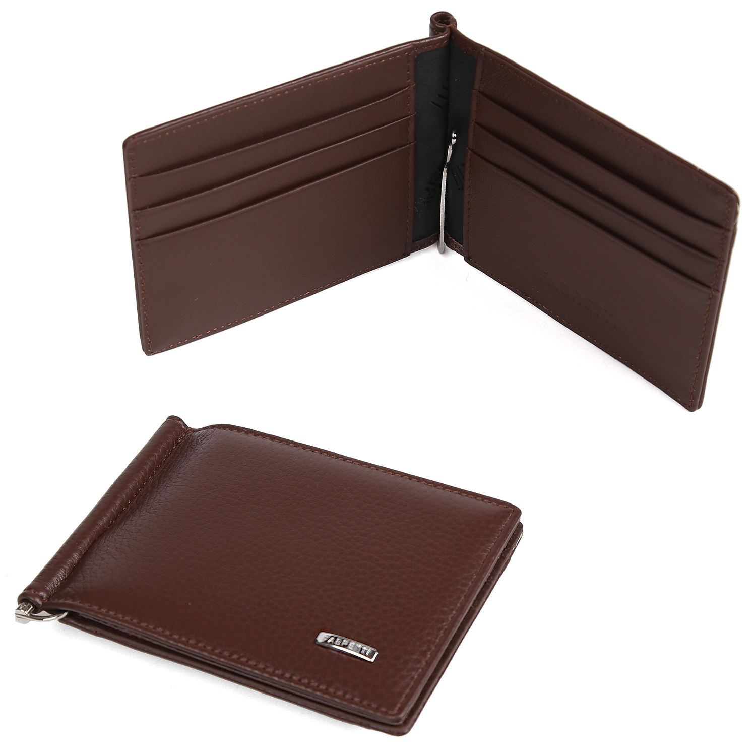 TR30 Raffle (Brown/Tan) - коричневый мужской кошелек без застежки – Viscontibags