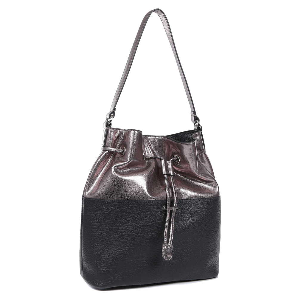 15786C1-W1-018/046 black/bronze FABRETTI Сумка жен. нат. кожа