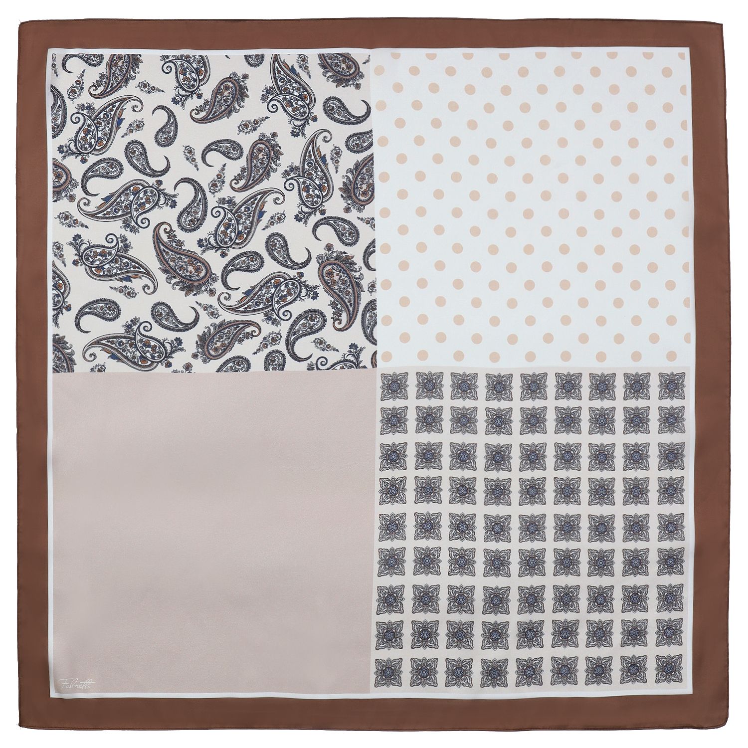 VFV32-12 Платок жен. 100% полиэстер 70x70 FABRETTI