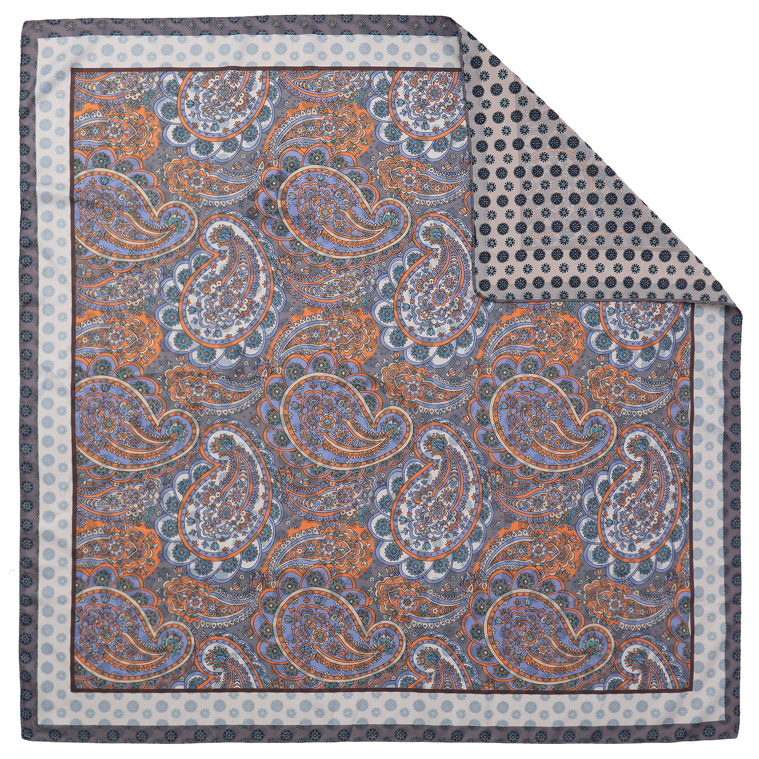 VFV30-10 Платок жен. 100% полиэстер 90x90 FABRETTI