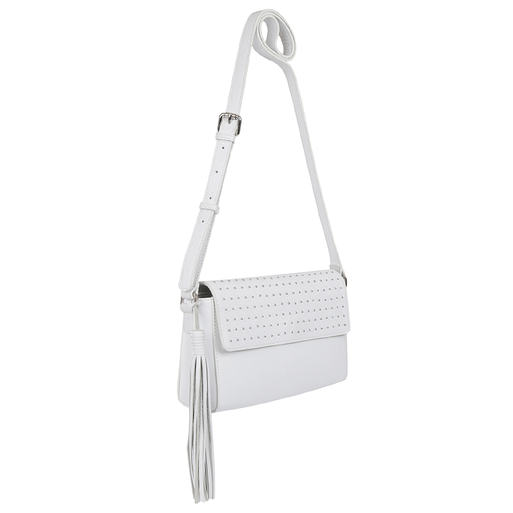 15329-W1-065/022 white FABRETTI Сумка жен. нат. кожа