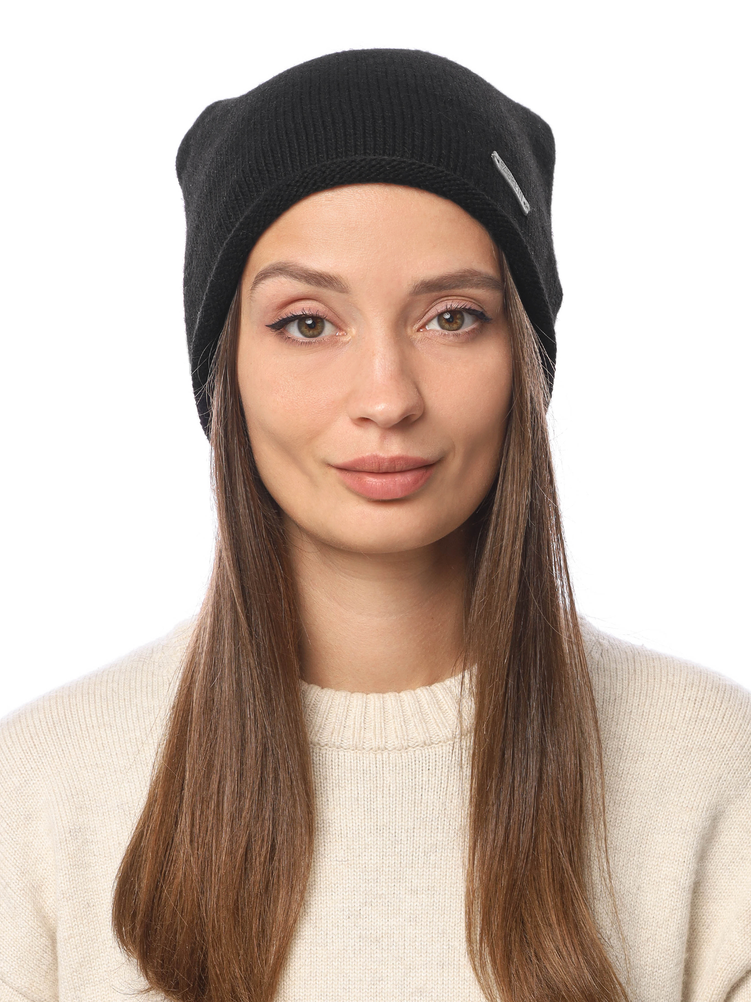DSR103-2 Fabretti Шапка женская 50% шерсть, 15% вискоза, 35% полиэстер