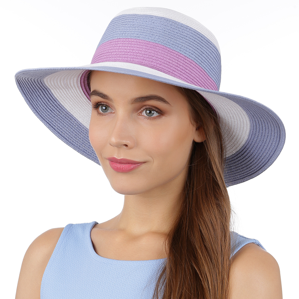 G59-14/12 blue/pink FABRETTI Шляпа жен. целлюлоза