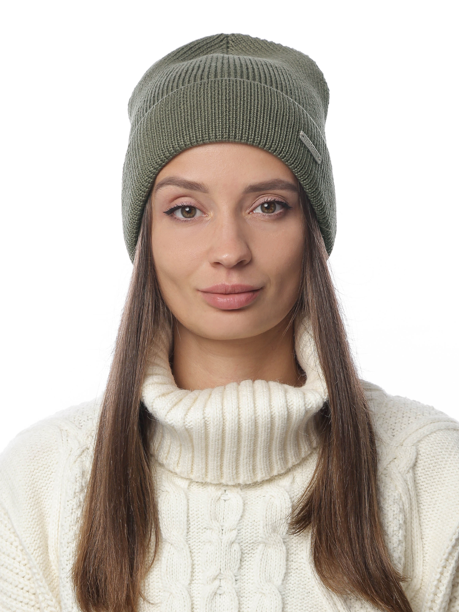 DSR102-11 Fabretti Шапка женская 50% хлопок, 28% полиэстер, 22% эластан