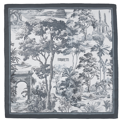 VFV40-3 Платок жен. 100% полиэстер 70x70 FABRETTI