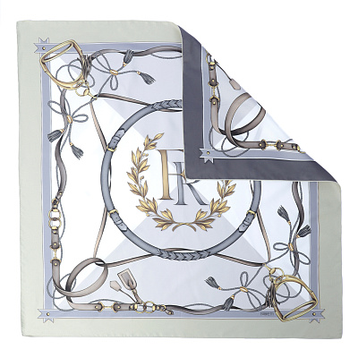 VFV34-7 Платок жен. 100% полиэстер 90x90 FABRETTI