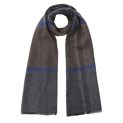 VGD3-12 Шарф муж. 10% шерсть, 15% вискоза, 10% нейлон, 65% полиэстер 30x178 FABRETTI