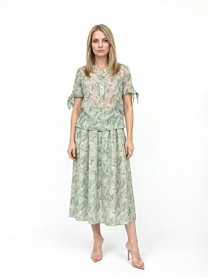 NLBL051-150P FABRETTI Блуза женская 85% тенсел, 15% полиамид