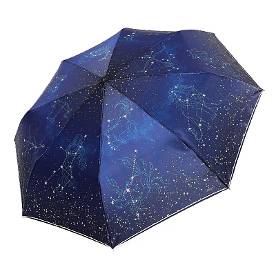 UFLS100-8 Зонт жен. Fabretti, облегченный автомат, 3 сложения, сатин