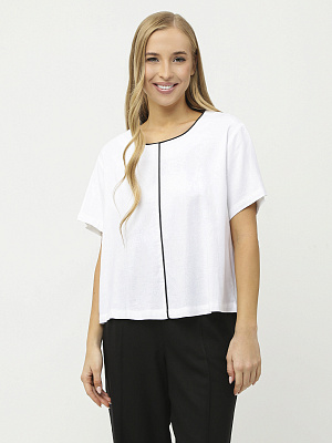 NCF101-1 FABRETTI Блуза женская 70% лён 30% вискоза