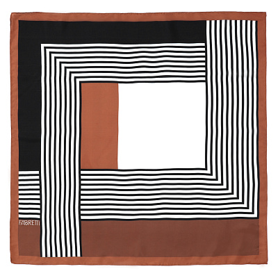 VFV24-12 Платок жен. 100% полиэстер 70x70 FABRETTI