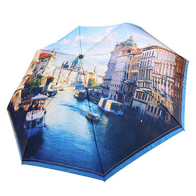 UFS0142-8 Зонт жен. Fabretti, автомат, 3 сложения, сатин