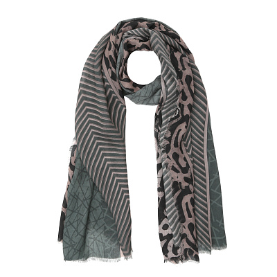 VFS1022-11 Шарф жен. 18% шерсть, 82% модал  70x180 FABRETTI