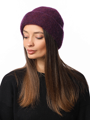 DW128-10f Fabretti Шапка женская 45% мохер, 25% шерсть, 20% вискоза, 10% нейлон