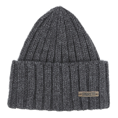 DFRG47-45 FABRETTI Шапка мужская 20% альпака, 30% шерсть, 50% акрил