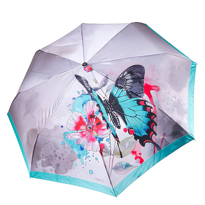 UFS0131-11 Зонт жен. Fabretti, автомат, 3 сложения, сатин