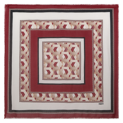 VFS1018-4 Платок жен. 18% шерсть, 82% модал  110x110 FABRETTI