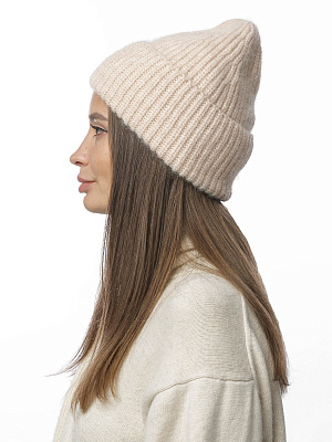 DW111-13f Fabretti Шапка женская 40% шерсть енота, 15% шерсть, 25% вискоза, 20% нейлон