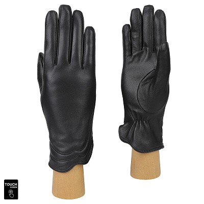 S1.39-1 black FABRETTI Перчатки жен. нат. кожа
