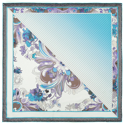 VFS0009-9 Платок жен. 100% шелк 90x90 FABRETTI