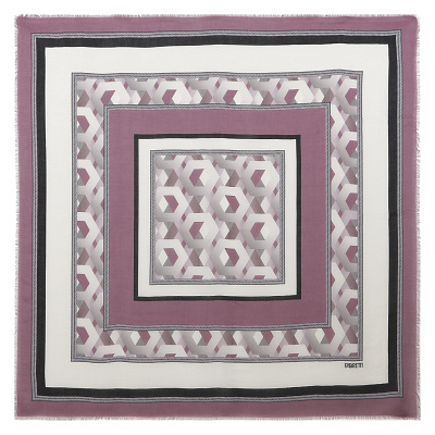 VFS1018-5 Платок жен. 18% шерсть, 82% модал  110x110 FABRETTI