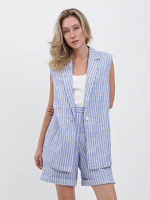 NK96-8 FABRETTI Жилет женский  100% лён