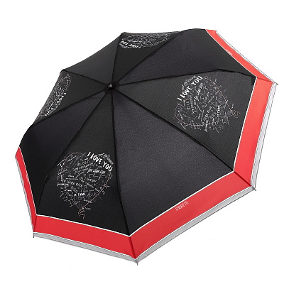 UFLR5-4 Зонт женский, облегченный автомат,3 сложения, эпонж