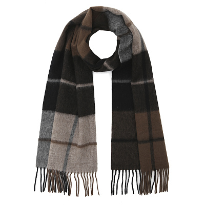 VGG1-12 Шарф муж. 100% шерсть 30x164 FABRETTI