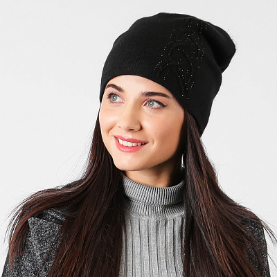 WH0160-2 Шапка жен. 20% ангора, 80% акрил разм.57 FABRETTI